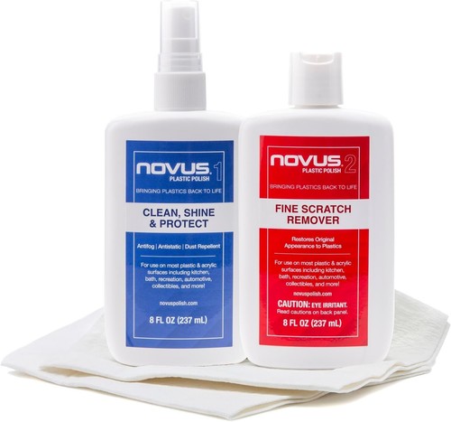 Novus Plastic Polish Kit #1, #2 8oz. with 2 Polish Mates