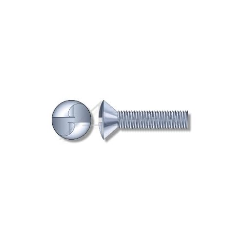 2500pcs #6-32 X 12 Security Machine Screws Oval Head One-Way Slotted Steel Zinc Plated Clear Ships Free in USA by Aspen Fasteners, AFTPR-160997-D5