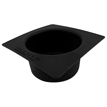 Waxness Non-Stick Silicone Bowl Insert for Wax Warmers Black, Fits W-CUBE 1 lb Warmers, Easy Clean Flexible Wax Pot Liner for Professional Use