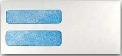 Security Lined Double Window Envelope - 8 7/8 x 3 7/8, 500 Count