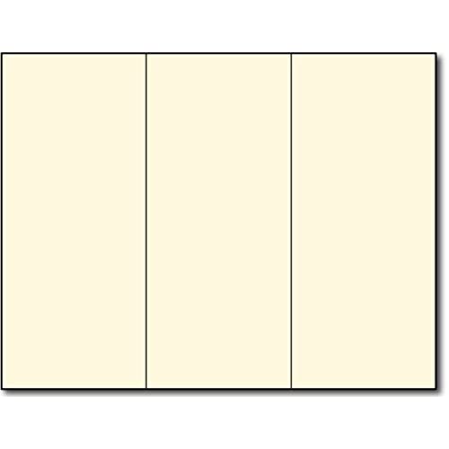 65lb Off WhiteCream Tri-fold Brochures - 250 Brochures - Desktop Publishing Supplies, Inc.TM Brand