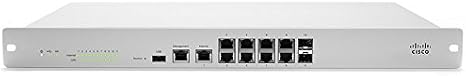 Cisco Meraki MX100 Security Appliance, Firewall, GigE, 1U, Rack-Mountable