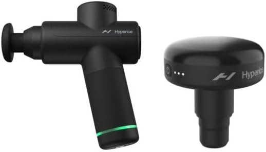 Hyperice |Hypervolt Go 2 Handheld Percussion Massage Gun Featuring Quiet Glide Technology, 3 Speeds, 2 Interchangeable Heads | Hypervolt Heated Head Attachment for All Hypervolt Models| Bundle