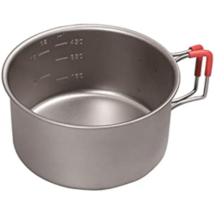 Evernew Titanium Lightweight Camping Cup wFolding Handle, 570