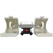 Lab Polishing Machine Lab Bench Buffer Polisher 3000rpm Dental Lathe Buffing Grinder Polisher for Jewelry Casting, 550W 110V