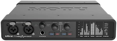 MOTU UltraLite-mk5 USB Audio Interface Bundle with 6Ave Cleaning Kit