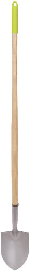 Garant FHR1L Long Handle, Round Pt., Garden Shovel, Hollow Back Tempered Steel Blade
