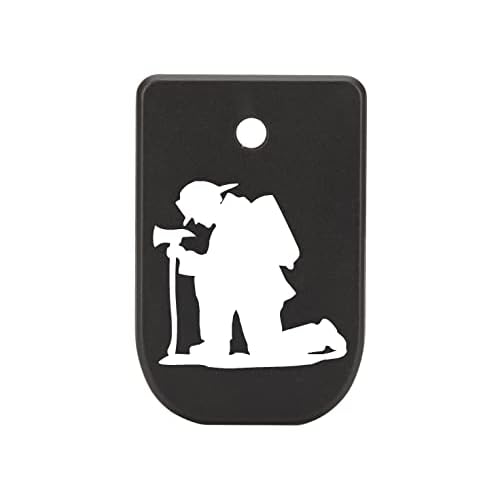 NDZ Performance Magazine Base Plate for Sig P365 X Macro & P365 Fuse 9mm, Laser Engraved Smooth Anodized Aluminum, Black Choose Design