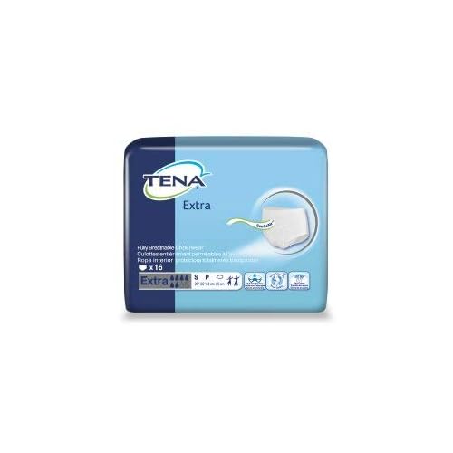 TENA Extra Adult Underwear Pull On Small Disposable Heavy Absorbency, 72116 - Pack of 16