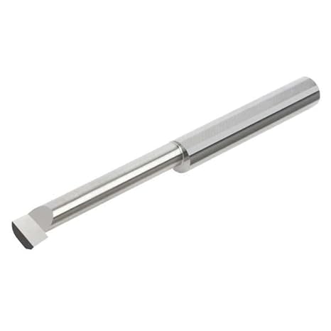 Micro 100 BBM-040420 Boring Tool - Right Hand - Sharp, 4.4 mm Min Bore Dia, 20 mm Max Bore Depth, 1 mm Proj, 2 mm Offset, 4 mm Shank Dia, 50 mm OAL, Uncoated