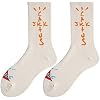 4 Pairs Travis Scott Skate Crew Socks Men Sport Travis Scott Cactus Jack Bandana Socks Streetwear Hip Hop Color: 051W5, Size: 4 pairs