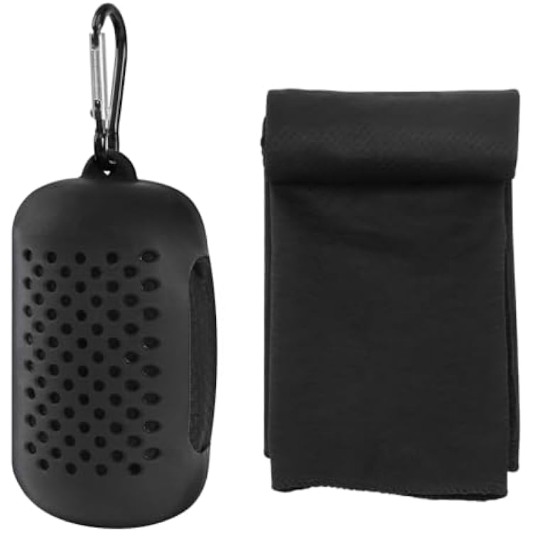JBM Cooling Towel 40 X 12 Ice Towel Quick Dry Breathable Soft Microfiber Towels for Sports, Camping, Beach, and Outdoor Activities Black