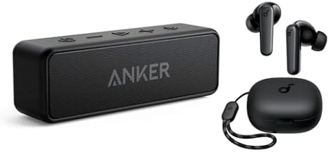 Soundcore by Anker P20i True Wireless Earbuds and Anker 2 Portable Bluetooth Speaker