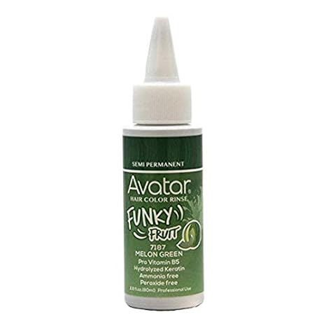 Avatar Funky Fruit Semi-Permanent Hair Color, 7187, Melon Green, 2.8oz