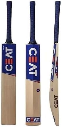 CEAT Premium English Willow Cricket Bat, Rohit Sharma Limited Edition Full Cane Handle with Bat Cover Play for Leather Ball