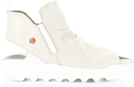 Softinos Women's WISH789SOF Round Toe Zip Up Sandal