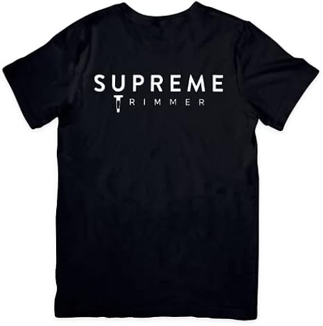 Supreme Trimmer Cotton Comfortable Everyday Wear T-Shirt Black, Small