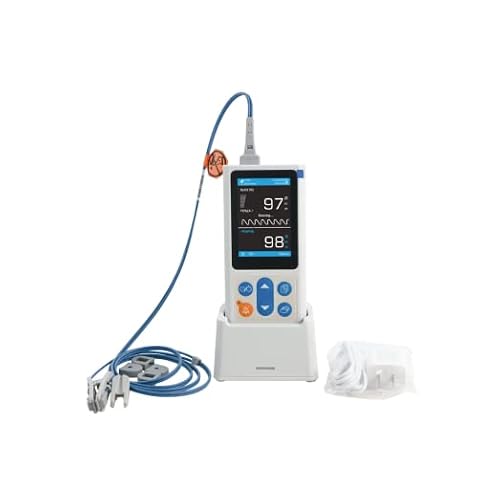 uPM60V 3.5 inch Handheld Veterinary Pulse Oximeter with SpO2 and Pulse Rate for Dogs, Cats and Horses Use