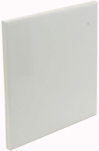 Glossy White Ceramic 6" x 6" Tile Glazed