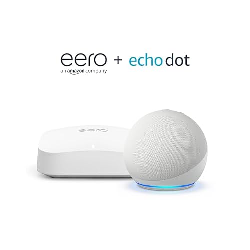 Amazon eero Pro 6E mesh wifi router (1-pack) with Amazon Echo Dot