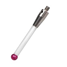 XUNKUNER CNC Probe Stylus M4 Thread, 6mm Ruby Ball Head, 50mm Length, Solid Ceramic Stem, 0.001mm High Accuracy for CNC & CMM Touch Probe