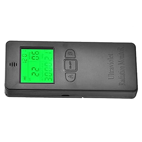 紫外線 放射線 モニター UV検知器 液晶デジタル画面付き 太陽光メーター 0-3000W/cm²範囲 放射温度測定 屋外屋内用