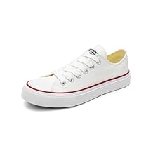White Sneakers for Women Low Top Canvas Sneakers,Lace-up Canvas Shoes,Casual Tennis Walking Shoes Men's Canvas Shoes Womens Sneakers