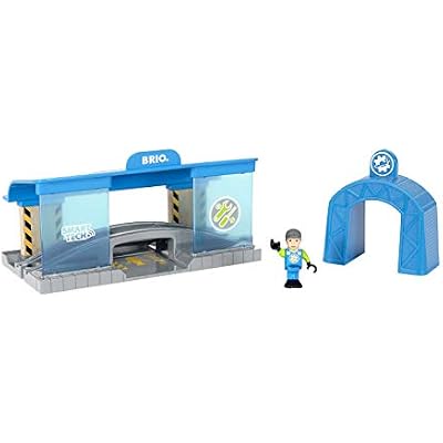 BRIO World - 33918 Smart Railway Workshop | 3 Piece Toy Train Accessory for Kids Ages 3 and Up,Multi