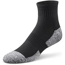 Dr. Comfort Diabetic Ankle Socks for Men and Women, Non-Binding and Breathable (1 Pair) - Small, Black