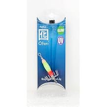 Otori Squid Jig, Weighted, 1 Pack, 1 oz, 1-1/8" Diameter Hook, Glow in the Dark