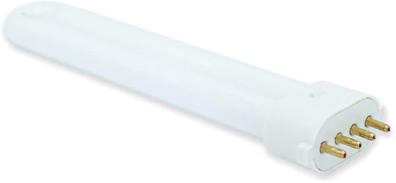 FLS E9W U-Tube T4 CFL Light Bulbs for Lanterns Replacement for Coleman 5357-109C by Technical Precision - Coleman Lantern Bulb Replacement - 2G7 Base 4 Prong Lightbulb - 6500K Bulb - 1 Pack