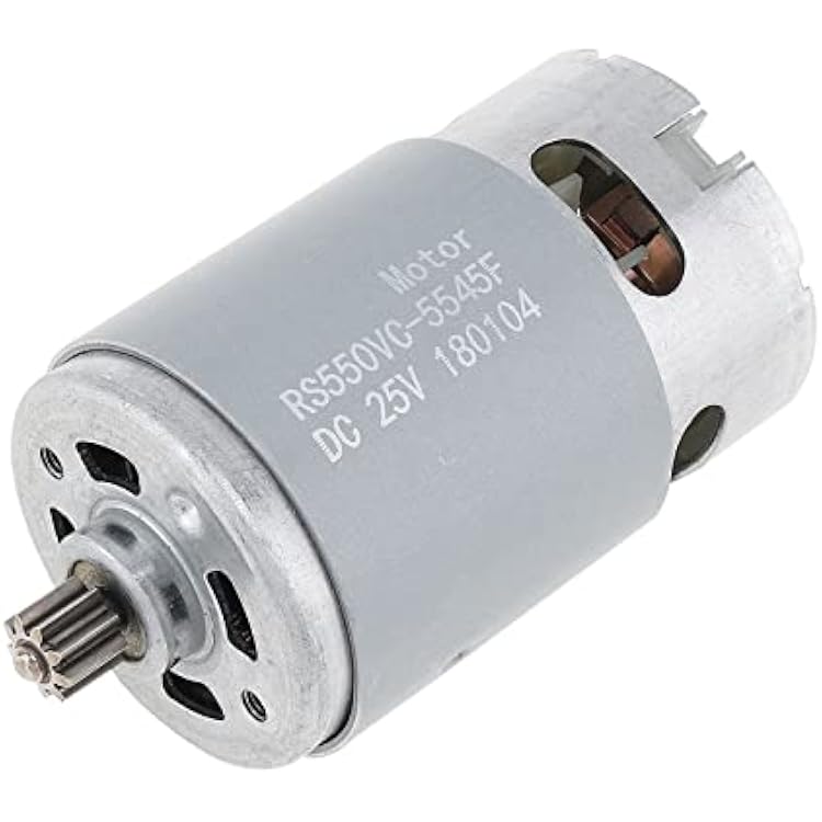 RS550 DC Motor 12V 16.8V 21V 25V 19500 RPM DC Motors Two-Speed 91112T High Torque Gear Box for Electric Drill Size : 14 Teeth 16.8V
