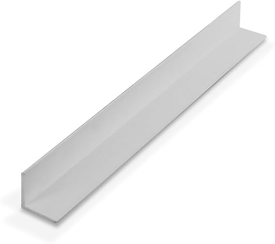 Outwater Plastics 1935-Wh White 3/4'' X 3/4'' X 5/64'' (.078'') Thick Styrene Plastic Even Leg Angle Moulding 46 Inch Lengths (Pack of 3)