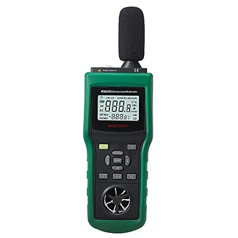 MS6300 Digital Multifunction Environment Meter MS-6300 Temperature Humidity Sound Level Air Flow Tester Illuminometer Anemometer