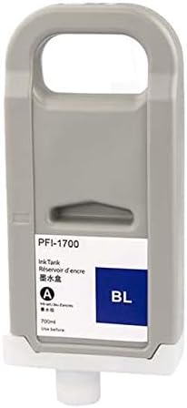 INK+ PFI 1700 Compatible Cartridge Pigment Replacement for Canon PFI-1700B 0784C001AA imagePROGRAF PRO-2000 PRO-4000 PRO-4000S PRO-6000S PRO-4100 PRO-4100S PRO-6000 Printers (Blue, 700ML)