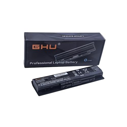 GHU New Battery PI06 PI06XL Compatible with HP Notebook HSTNN-LB4N HSTNN-UB4N HSTNN-LB4O PI09 PN 710416-001 710417-001 HSTNN-YB4N HSTNN-YB4O P106 PI06 PI06XL PI09 58WH 5200mAH 10.8v11.1v