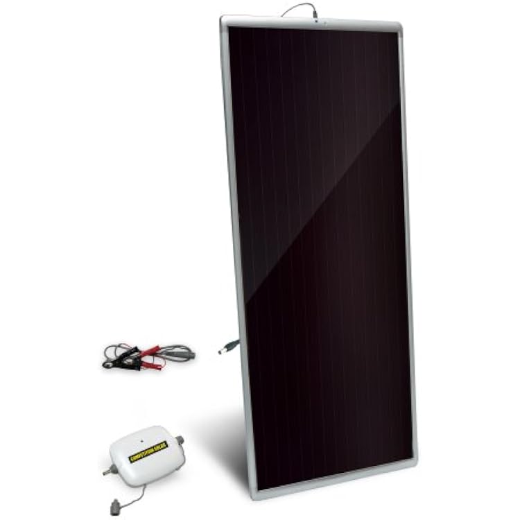 Competition Solar 47701 20-Watt Amorphous Solar Panel with 8 Amp Charge Controller and 12-Volt Battery Charger