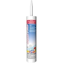 MAPEI Mapesil T Plus 100% Silicone Sealant, Waterproof & Flexible Caulk, Color-Matched to MAPEI Grout, Interior & Exterior Use, Tile, Bathroom, DIY, 10.1 oz Tube, Nutmeg