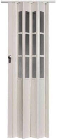 LTL Home Products HSCAPRI3280WHGL Homestyle Capri PVC Interior Folding Accordion Door, 36" x 80", White
