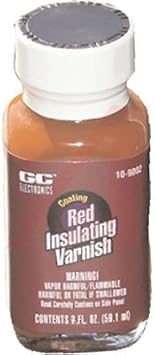 GC Electronics 10-9002-A Red Insulating Varnish 2 fl. oz. Bottle