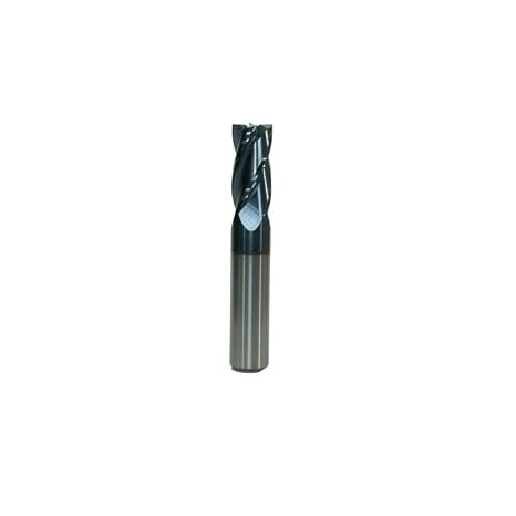 24404 Micro Grain Solid Carbide Regular Length General End Mill, TiAlN Coated, 4 Flute, 30 Degrees Helix, Square End, 4mm Cutting Length, 1.0mm Cutting Diameter, 38mm Length (Pack of 1)
