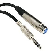 (20 Pack 6Ft XLR 3P Female to 1/4" TRS (Balanced Audio) Microphone Cable - 6 Feet