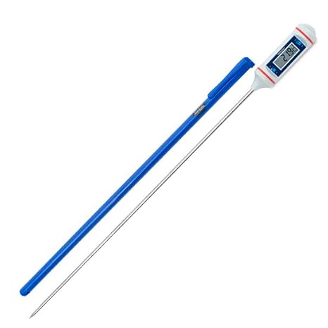 Traceable Digital Pocket Thermometer with Calibration, 302F; 8" Long-Stem