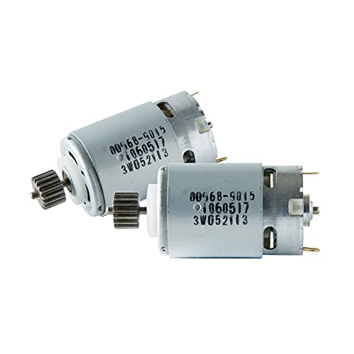 Pair of 12 Volt # 7R Motor Pinion 17T for Fisher Price for Power Wheels Children Ride on Car, 12V Replacement Gearbox Motor