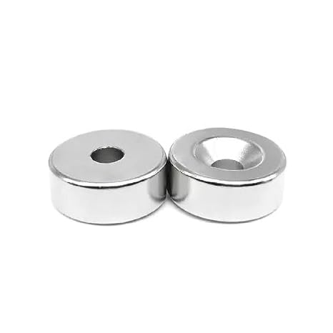 Ø15x10/5,5x5mm Havşa Delikli Neodyum Mıknatıs, Çap 15 mm, Kalınlık 5 mm (2 Adet)