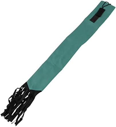 HEEPDD Horse Tail Bag 27.6x3in Green with Fringe for Dirt Breakage Rubbing Protection 100% Tail Coverage During Trail Rides Show Competitions Pasture Use