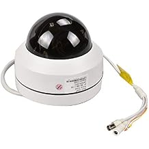 EVERSECU Mini PTZ Camera RS485 HD Analog 1080P 4X Zoom(2.8-12mm) 65ft IR Distance Outdoor High Speed Dome Camera IP66 Weatherproof Full Metal Vandalproof PTZ Camera