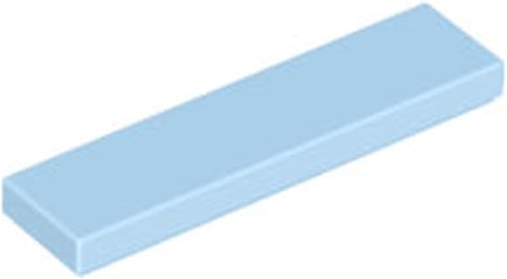 LEGO Part Tile 1 x 4, Part 2431, Part 2431, Choose Your Colour (Bright Light Blue, 100, Bricks)