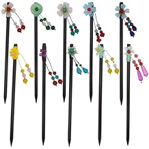 6 Pcs Chinese Wood Hair Sticks,Vintage Tassel Hair Chopsticks Retro Flower Hairpins Handmade Wooden Hair Pins Classic Hair Accessories for Women Girls.