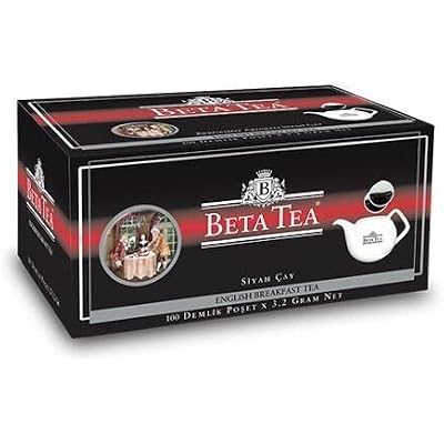 Beta Tea English Breakfast Teapot Bag 100 Pieces Ceylon Tea - Ceylon Tea Earl Gray - Bergamot - Tomurcuk Stream